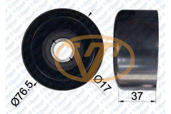 49-1929 V Kayisi Gergi Rulmani Metal Burclu 76x37 Ford Transit V184 2.4 Tdci 2000-2006